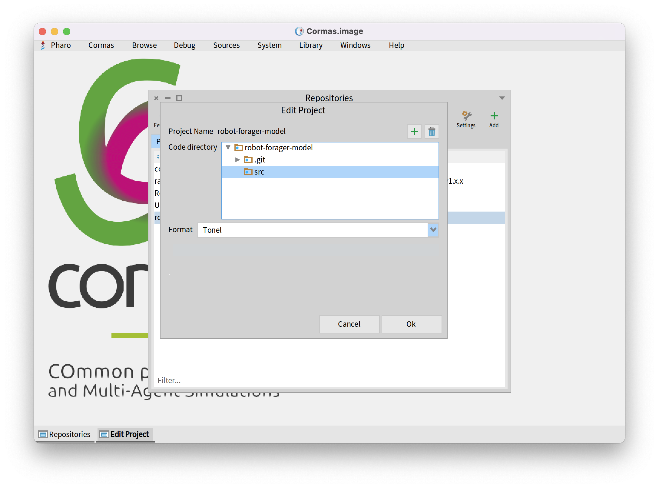 Select src directory