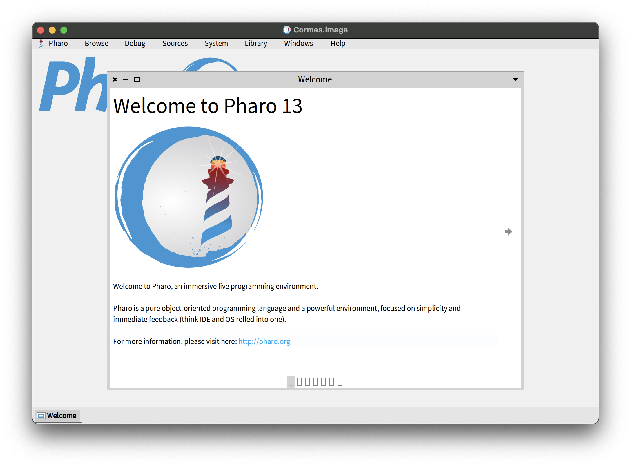 Pharo image
