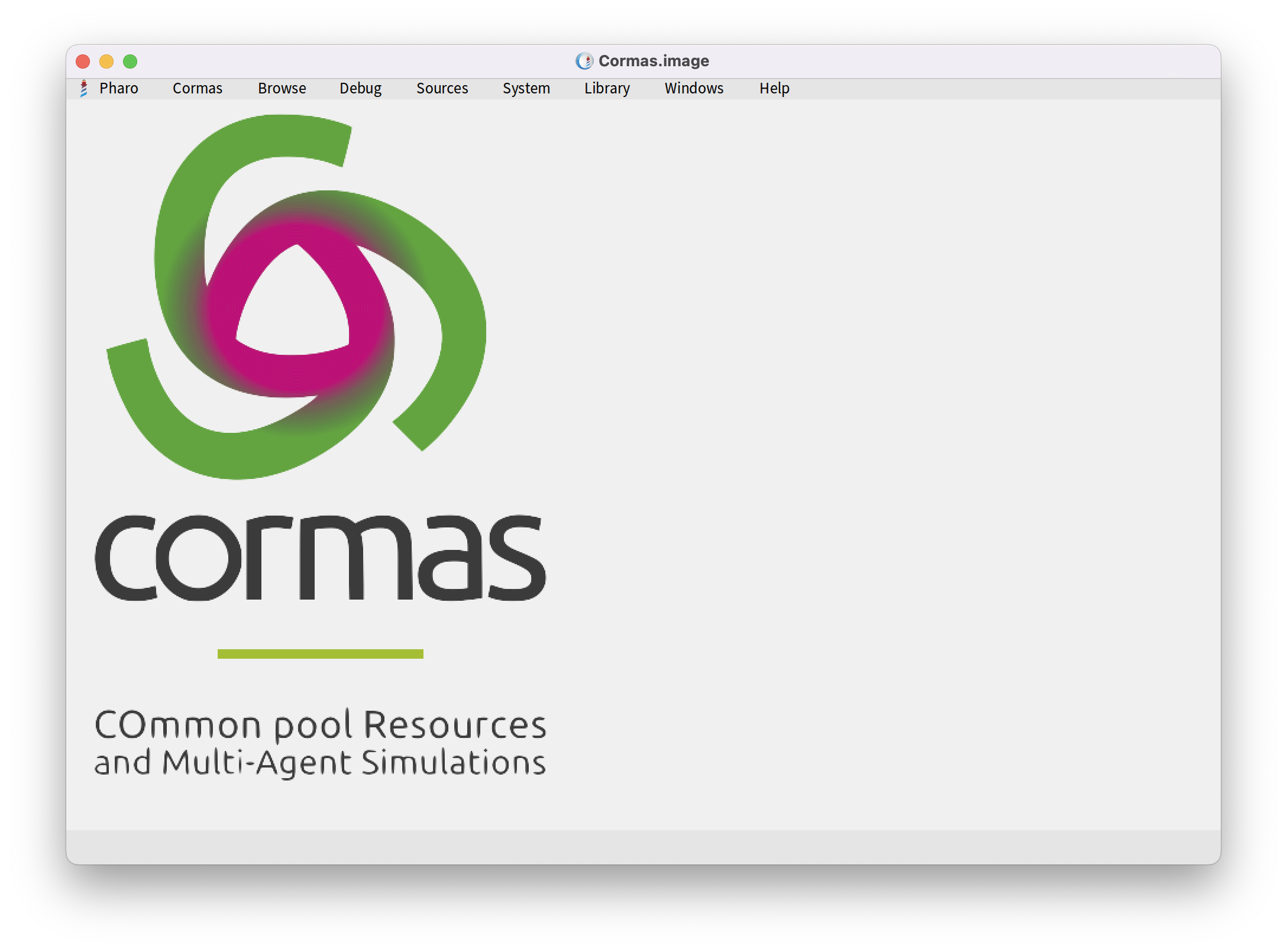 Cormas is installed