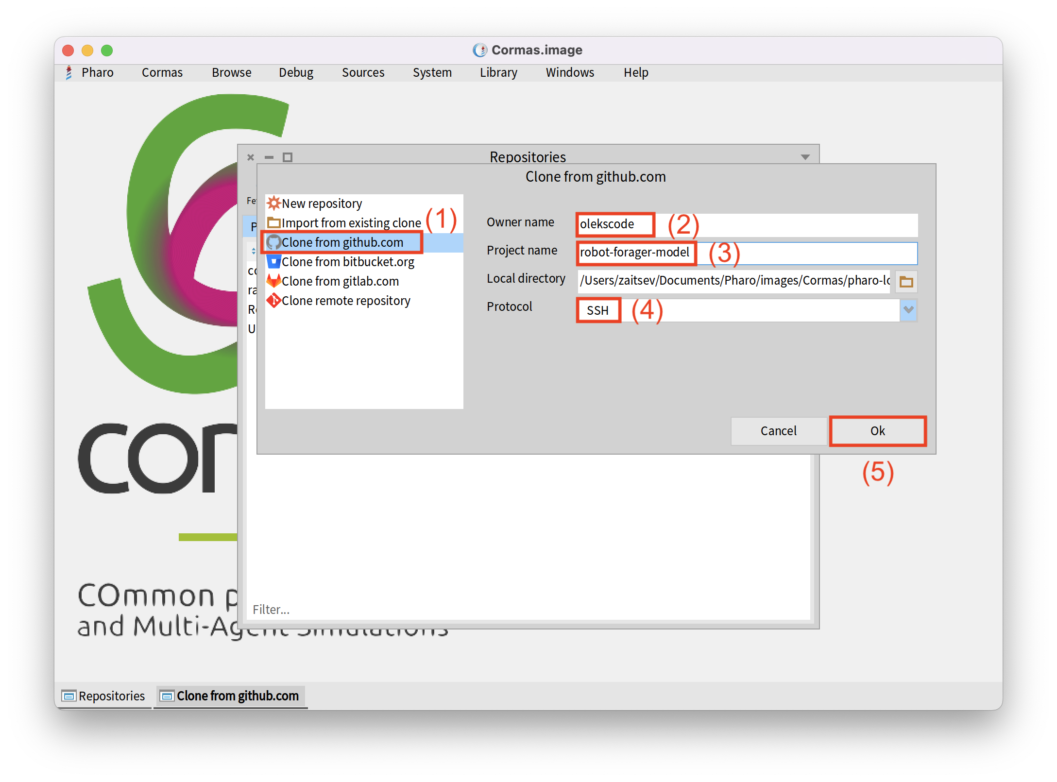 Clone repository